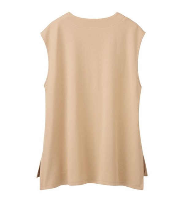 RANAN（ラナン）の「きれい見せ深Ｖネックカットソーベスト（ベスト）」｜詳細画像