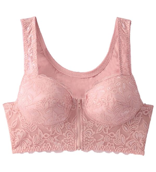 「【３色組】ＮＥＷ背筋きれい綿混前開きブラ（ブラジャー）」｜詳細画像