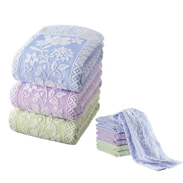 「今治産ロング＆ボリュームジャカード織タオルケット（肌掛布団・タオルケット）」｜シングル3色組