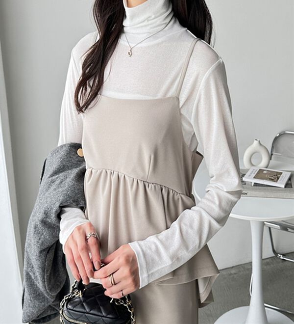 GeeRA（ジーラ）の「シアースラブハイネックトップス（カットソー）」｜詳細画像