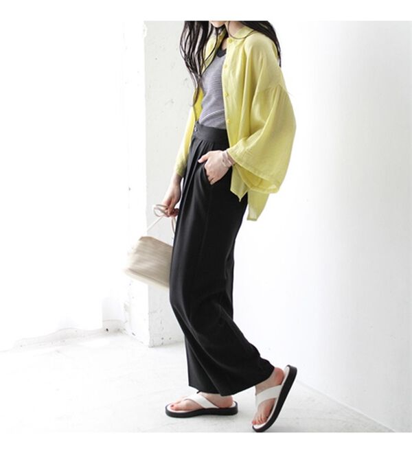 GeeRA（ジーラ）の「ワッシャーポプリンブラウス（ブラウス）」｜詳細画像