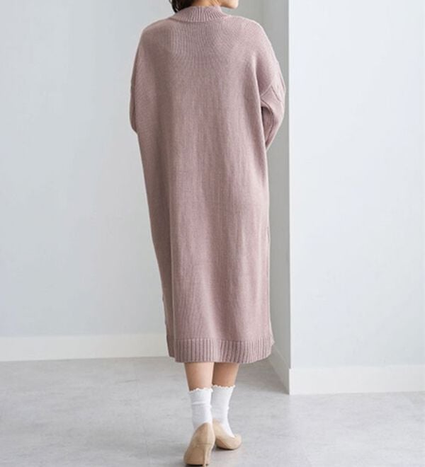 BELLUNA（ベルーナ）の「ケーブル柄ロング丈ニットワンピース（ニットワンピース）」｜詳細画像