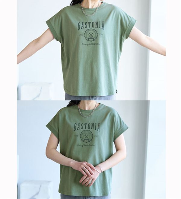 BELLUNA（ベルーナ）の「ひんやリッチコットン大人のゆったりドルマンＴシャツ（カットソー）」｜詳細画像