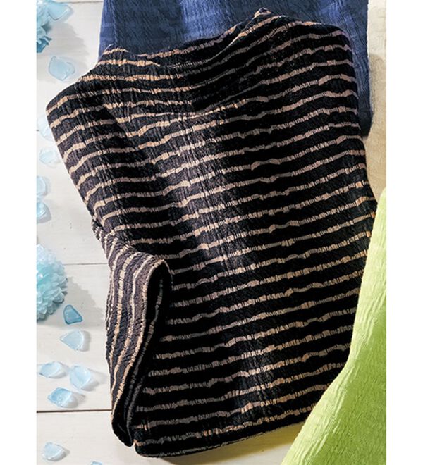 ルフラン（ルフラン）の「涼やかジャカード柄プルオーバー（カットソー）」｜黒系