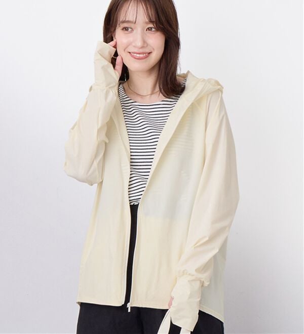 Viola e Viola（ヴィオラ エ ヴィオラ）の「水陸両用！万能UVパーカー（パーカー）」｜アイボリー