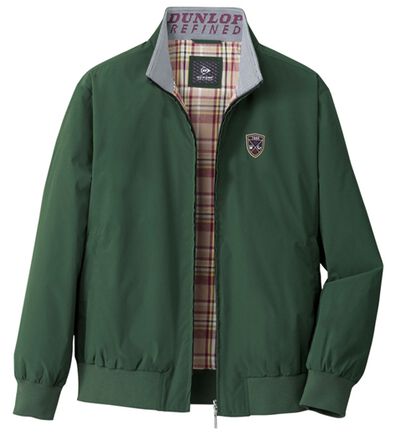 「＜ダンロップ・リファインド＞裏チェックデザインブルゾン（メンズブルゾン）」