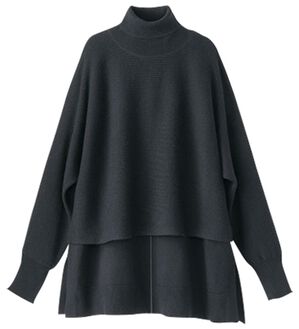 BELLUNA（ベルーナ）の「着回し自在！ニットベストアンサンブル（アンサンブル）」｜黒