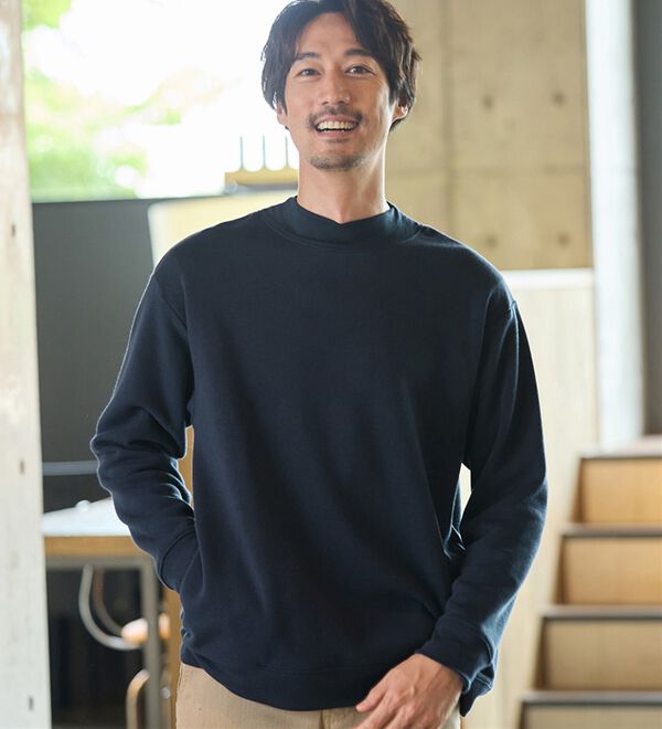 裏起毛】スタンドネックトレーナー - ベルーナ【公式】