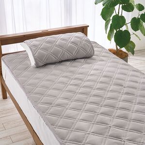 「ベルクールプレミアム強力除湿＆防ダニ快適敷パッド（敷パッド）」｜グレー