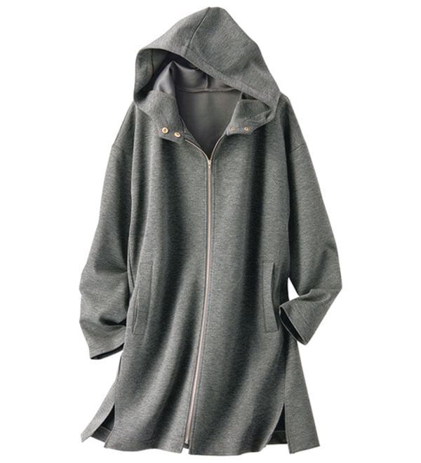 BELLUNA（ベルーナ）の「衿デザインロング丈パーカー（パーカー）」｜詳細画像