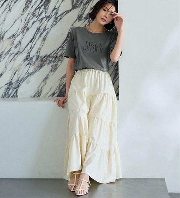 BELLUNA（ベルーナ）の「綿１００％プリントＴシャツ（Tシャツ）」｜詳細画像
