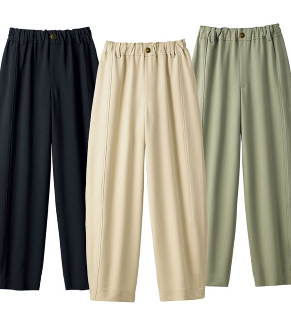 3本組】裾タックコクーンパンツ - ベルーナ【公式】