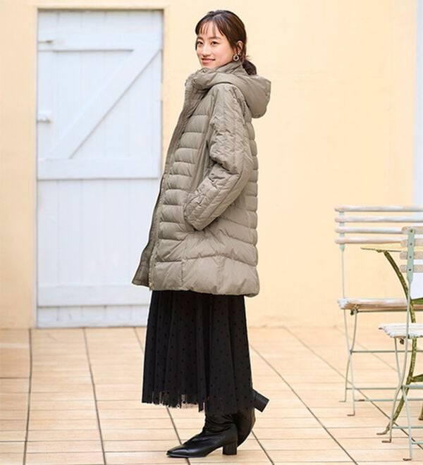 BELLUNA（ベルーナ）の「細見え！フレンチダウン使いロング丈コート（ロングコート）」｜詳細画像