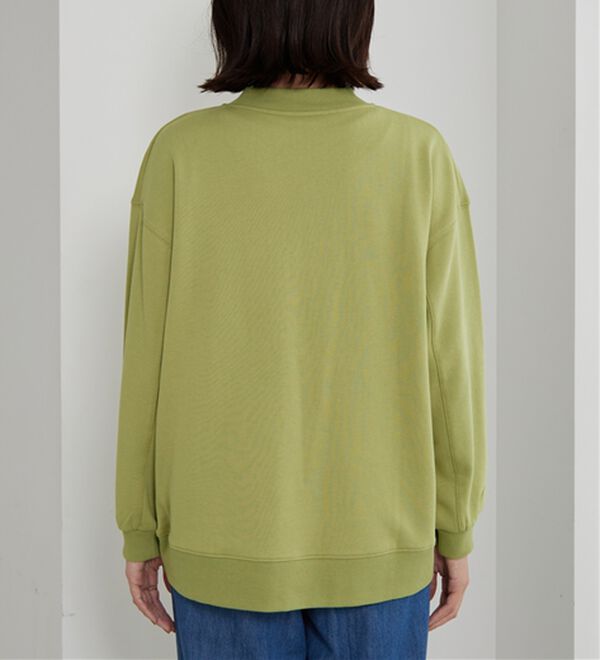 BELLUNA（ベルーナ）の「リブ使いハーフジップ裏毛プルオーバー（カットソー）」｜詳細画像