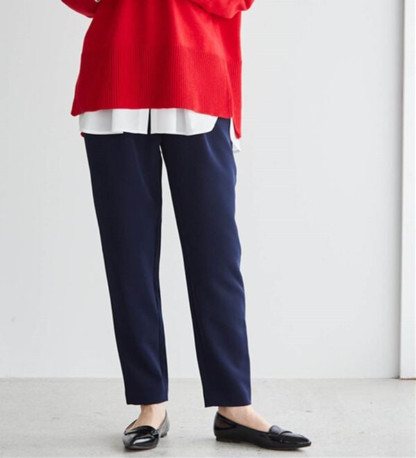 RANAN（ラナン）の「【選べる股下】美脚シルエットタックパンツ（股下６１・６５ｃｍ）（フルレングスパンツ）」｜詳細画像