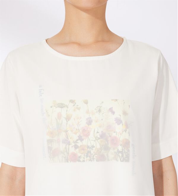 BELLUNA（ベルーナ）の「〈日比谷花壇〉シフォン重ねプルオーバー（カットソー）」｜詳細画像