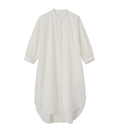 RANAN（ラナン）の「綿１００％　ロング丈シャツブラウス（チュニック）」