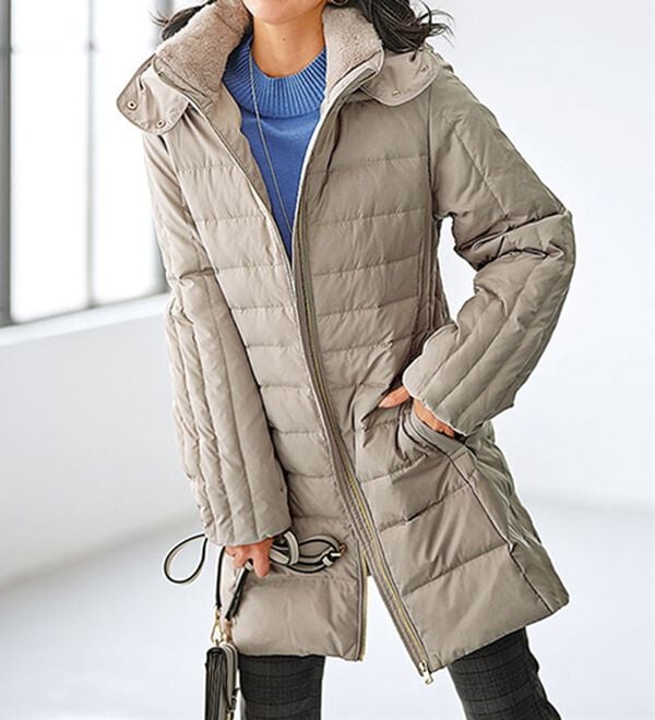 BELLUNA（ベルーナ）の「細見え！フレンチダウン使いロング丈コート（ロングコート）」｜詳細画像