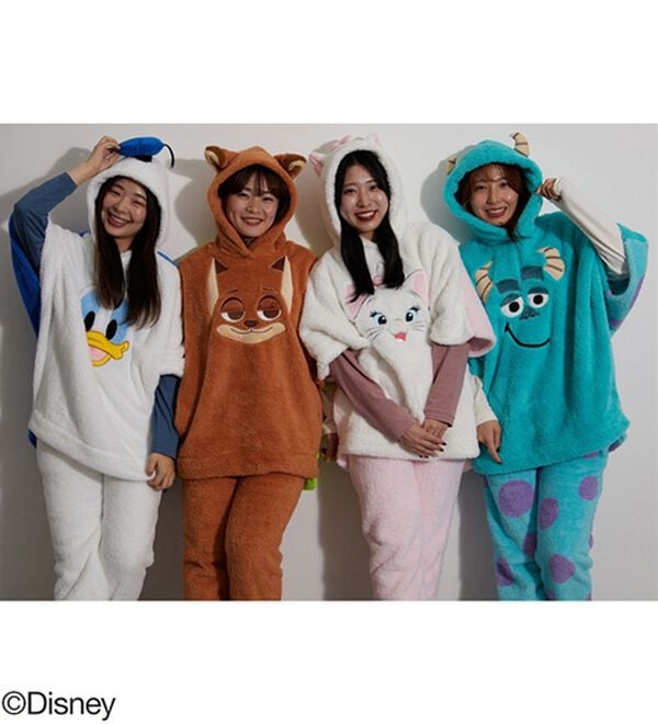 BELLUNA（ベルーナ）の「＜Ｄｉｓｎｅｙ＞【ドナルドダック】両面ボアポンチョ（パジャマ・ルームウェア）」｜詳細画像