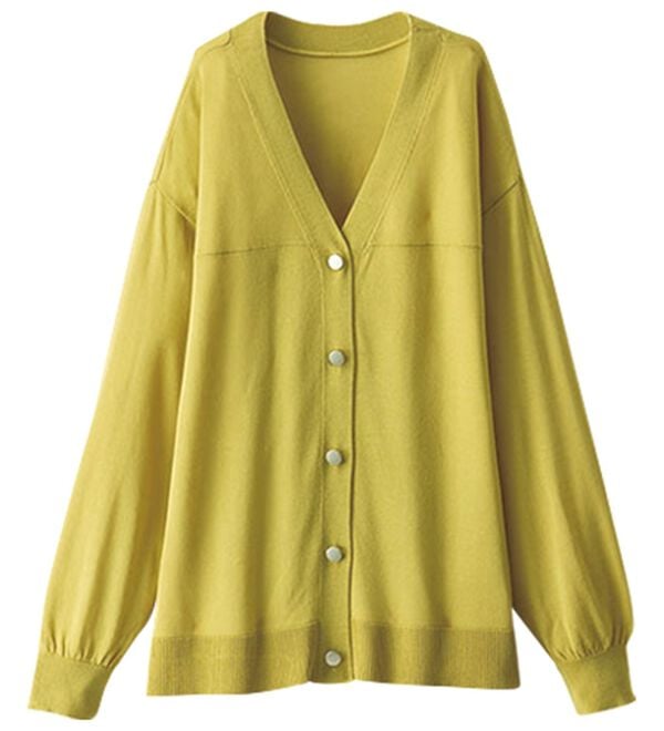 BELLUNA（ベルーナ）の「【快適Ｌａｂ．】シャリ冷！洗える多機能ニットカーディガン（ニットカーディガン）」｜詳細画像