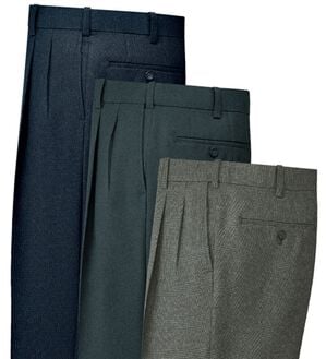 「裾上げ済コンビネーションスラックス　暖か裏地付（メンズスラックス）」｜3本組