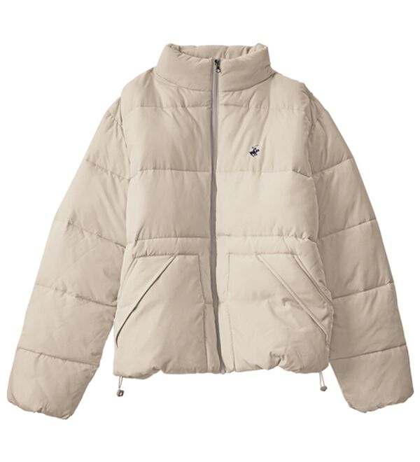 Viola e Viola（ヴィオラ エ ヴィオラ）の「【ビバリーヒルズポロクラブ】男女兼用フェイクダウンコート（ハーフコート）」｜詳細画像