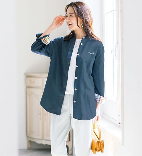 ルフラン（ルフラン）の「【ＡＰ】きちんと見えブラウスジャケット（シャツ）」｜詳細画像