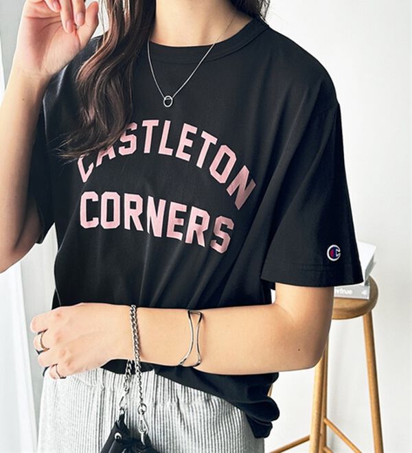 GeeRA（ジーラ）の「【ｃｈａｍｐｉｏｎ】ロゴＴシャツ（Tシャツ）」｜ブラック&times;ロゴ