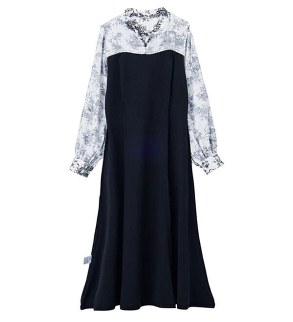 RANAN（ラナン）の「ボウタイデザインドッキングワンピース（ドッキングワンピース）」｜詳細画像