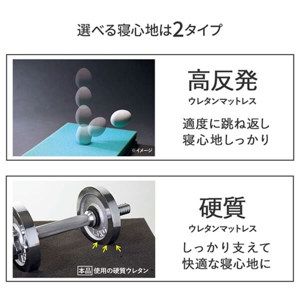 iellio（イエリオ）の「組立簡単寝心地が選べる手動ベッド（ベッド）」｜詳細画像