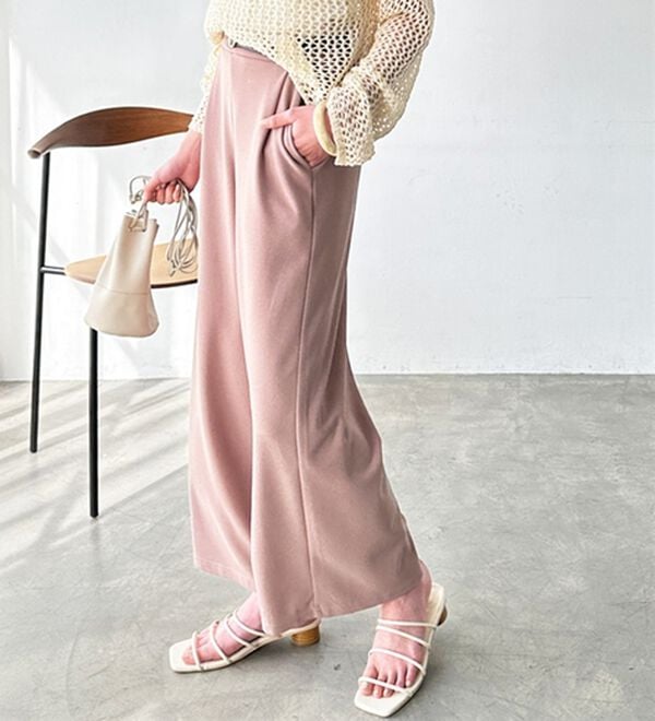 接触冷感！美脚ストレッチワイドパンツ - ベルーナ【公式】