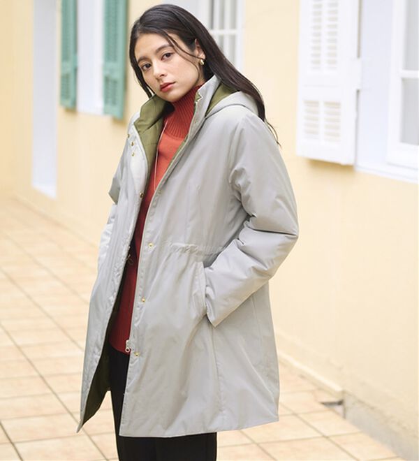 BELLUNA（ベルーナ）の「Ａｉｒｙ　＆Ｗａｒｍ　あったか軽量デザインコート（ロングコート）」｜詳細画像