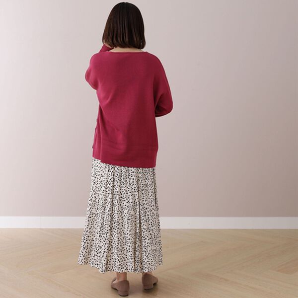 BELLUNA（ベルーナ）の「ミラノリブサイドボタン使いプルオーバー（ニット・セーター）」｜詳細画像