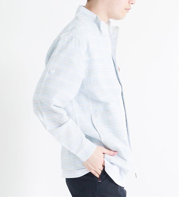 「お洒落なボーダージャケット（メンズジャケット）」｜詳細画像