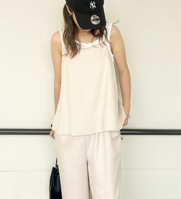 GeeRA（ジーラ）の「セットアップ風キャミソールサロペット（オールインワン）」｜詳細画像