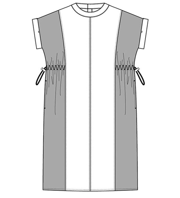 BELLUNA（ベルーナ）の「デニム切替ドロスト使いゆったりワンピース（その他ワンピース）」｜詳細画像