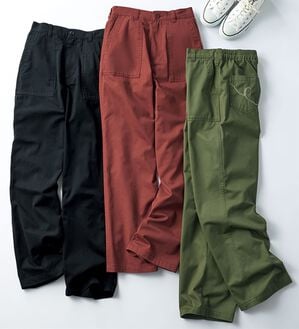 BELLUNA（ベルーナ）の「大人のきれいめベイカーチノパンツ（フルレングスパンツ）」｜詳細画像