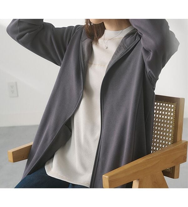 BELLUNA（ベルーナ）の「まるで着る毛布！静電防止付裏ファーブルゾン（その他カーディガン）」｜詳細画像