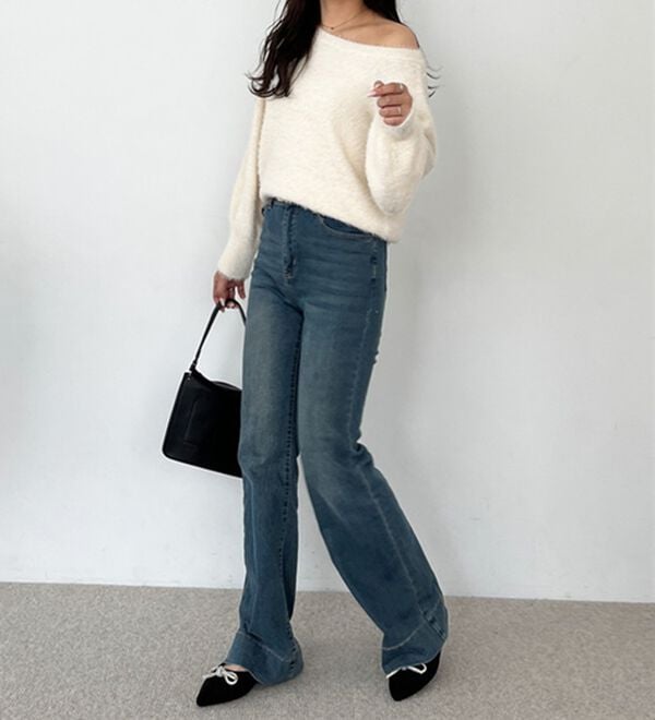 GeeRA（ジーラ）の「シャギーオフショルニット（ニット・セーター）」｜詳細画像