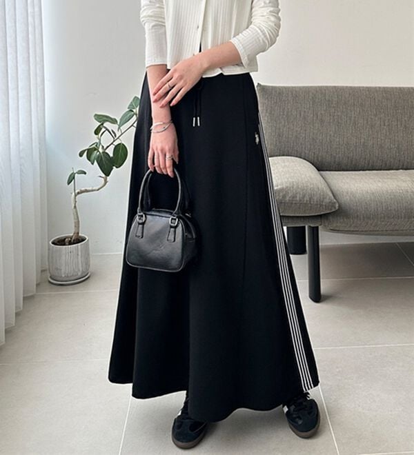 GeeRA（ジーラ）の「【ＵＳ．ＰＯＬＯ．ＡＳＳＮ】サイドラインスカート（ロングスカート）」｜詳細画像