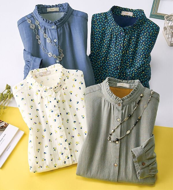 ルフラン（ルフラン）の「選べる！夏色ダブルガーゼブラウス（ブラウス）」｜詳細画像