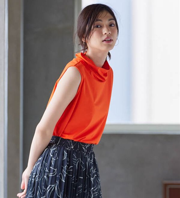 RANAN（ラナン）の「スリーブレスハイネックプルオーバー（カットソー）」｜詳細画像