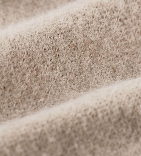 BELLUNA（ベルーナ）の「あぜ調裏起毛素材ワイドネックチュニック（チュニック）」｜詳細画像