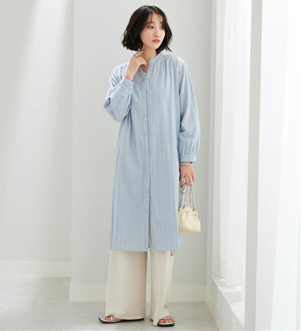 BELLUNA（ベルーナ）の「綿100％ダブルガーゼ素材ワンピース（その他ワンピース）」｜詳細画像