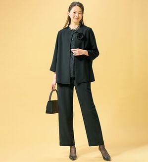 ルフラン（ルフラン）の「【３点セット】新・ゆとり設計３点セットスーツ（ブラックフォーマル（喪服・礼服））」｜黒
