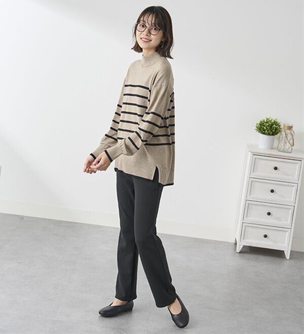 BELLUNA（ベルーナ）の「まるではく毛布！静電防止付裏ファーイージーパンツ（フルレングスパンツ）」｜詳細画像