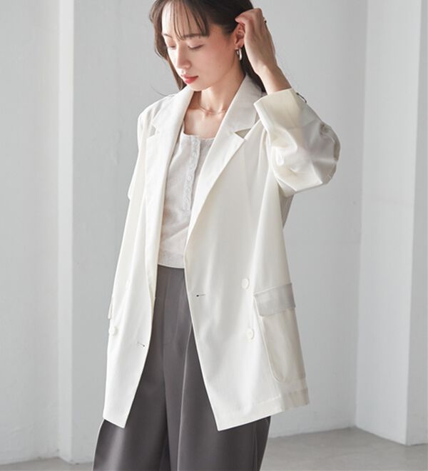 RANAN（ラナン）の「シアーダブルジャケット（テーラードジャケット）」｜詳細画像