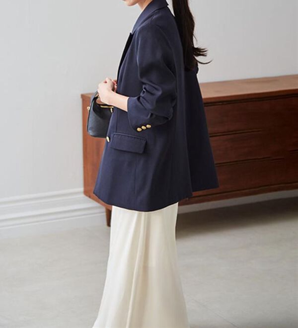 RANAN（ラナン）の「洗える！ゴールド調ボタンWテーラードジャケット（テーラードジャケット）」｜詳細画像