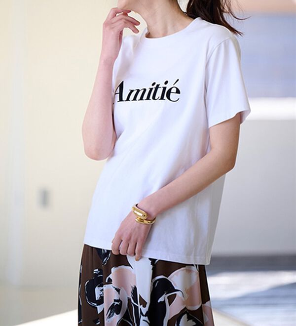 RANAN（ラナン）の「フロッキープリントロゴＴ（Tシャツ）」｜詳細画像