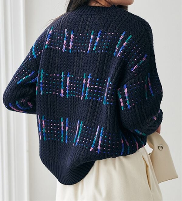 RANAN（ラナン）の「カラフルニットプルオーバー（ニット・セーター）」｜詳細画像